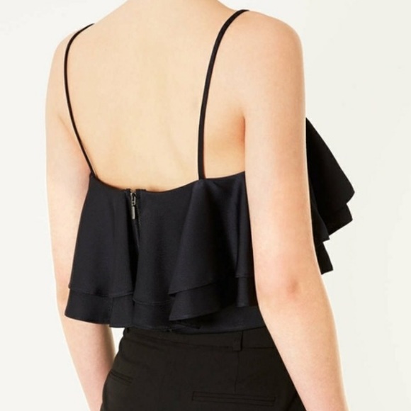 Topshop Frill Crepe Bralet *Ariana Grande* - Picture 3 of 5